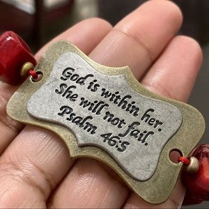 Red Coral Nugget Shaped Stones Inspirational Boho Bracelet Handmade